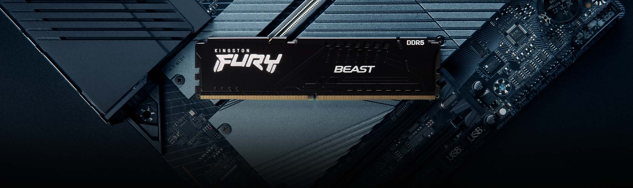 Memória Kingston Fury Beast DDR5 compatível com AMD EXPO